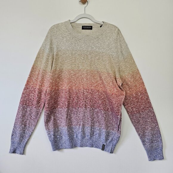 Scotch & Soda Men’s Large Gradient Ombre Knit Sweater - Picture 1 of 6